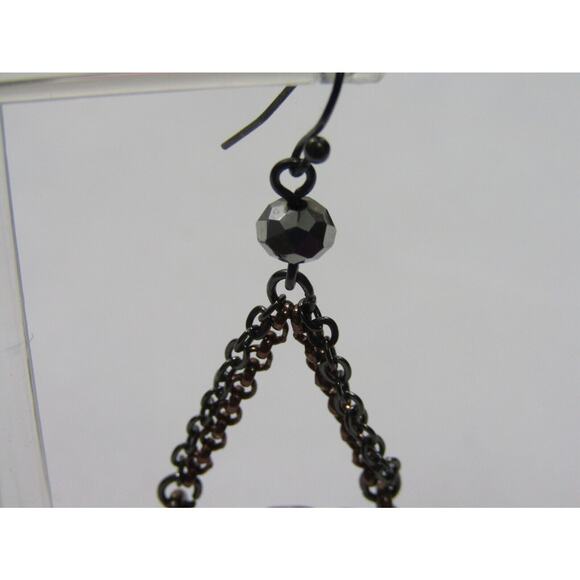 Chico's Bead Rhinestone Chandelier Bead Dangly Rustic Whimsygoth Chain Cottage - Picture 3 of 6